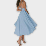 Ailana - Vestido Feminino com Decote V Profundo