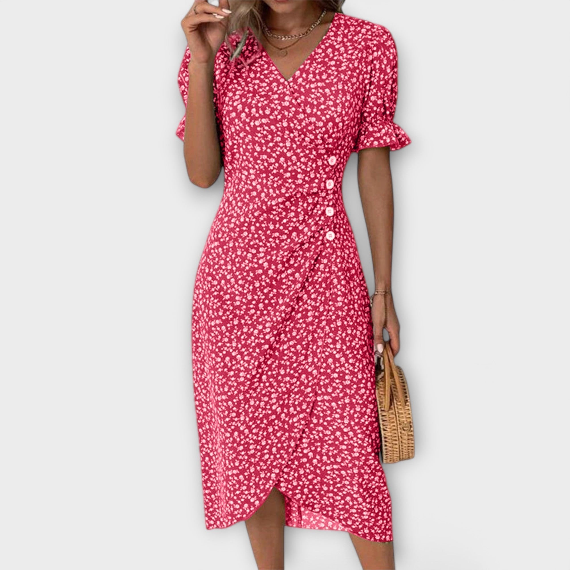 Berlim - Vestido Floral Elegante para Mulheres