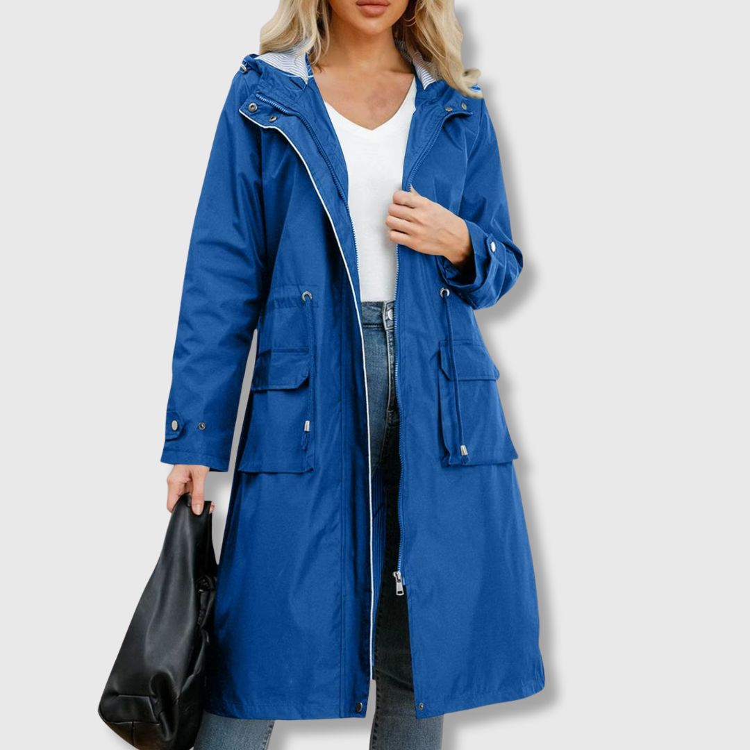Julia | Casaco Trench Estiloso com Capuz