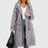 Julia | Casaco Trench Estiloso com Capuz