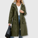 Julia | Casaco Trench Estiloso com Capuz