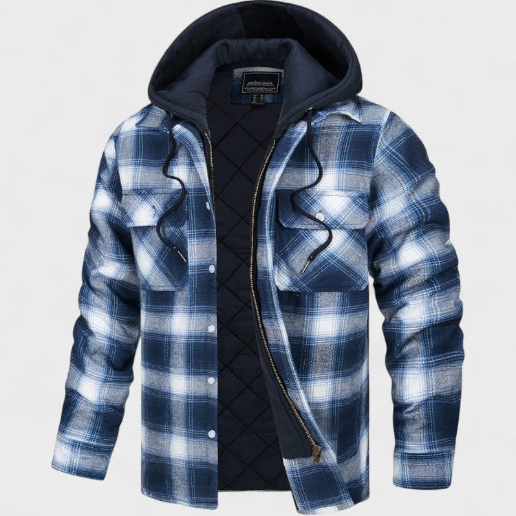 Asger™ | Casaco Masculino Quente em Mistura de Lã Premium