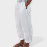 Clara – Calças com Cintura Macia e Bolsos Laterais Práticos