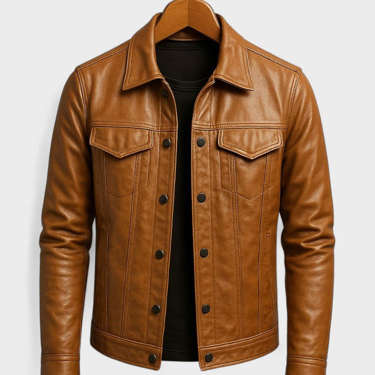 Ulrik™ | Casaco de Couro Moto Premium