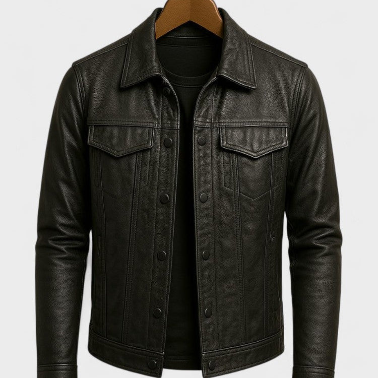 Ulrik™ | Casaco de Couro Moto Premium