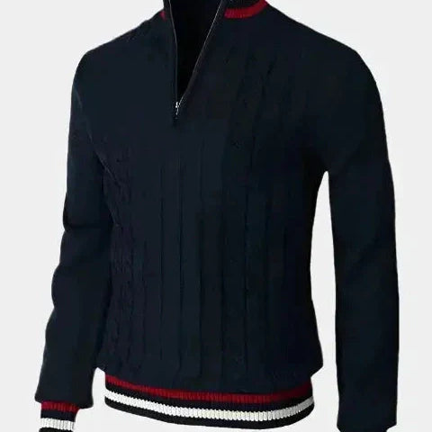 William™ | Pullover Básico de Gola Alta