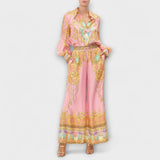 Sage - Camisa Relaxada de Sereia e Conjunto de Calças com Cintura Elástica