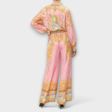 Sage - Camisa Relaxada de Sereia e Conjunto de Calças com Cintura Elástica