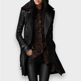 Nora | Casaco de Couro Elegante